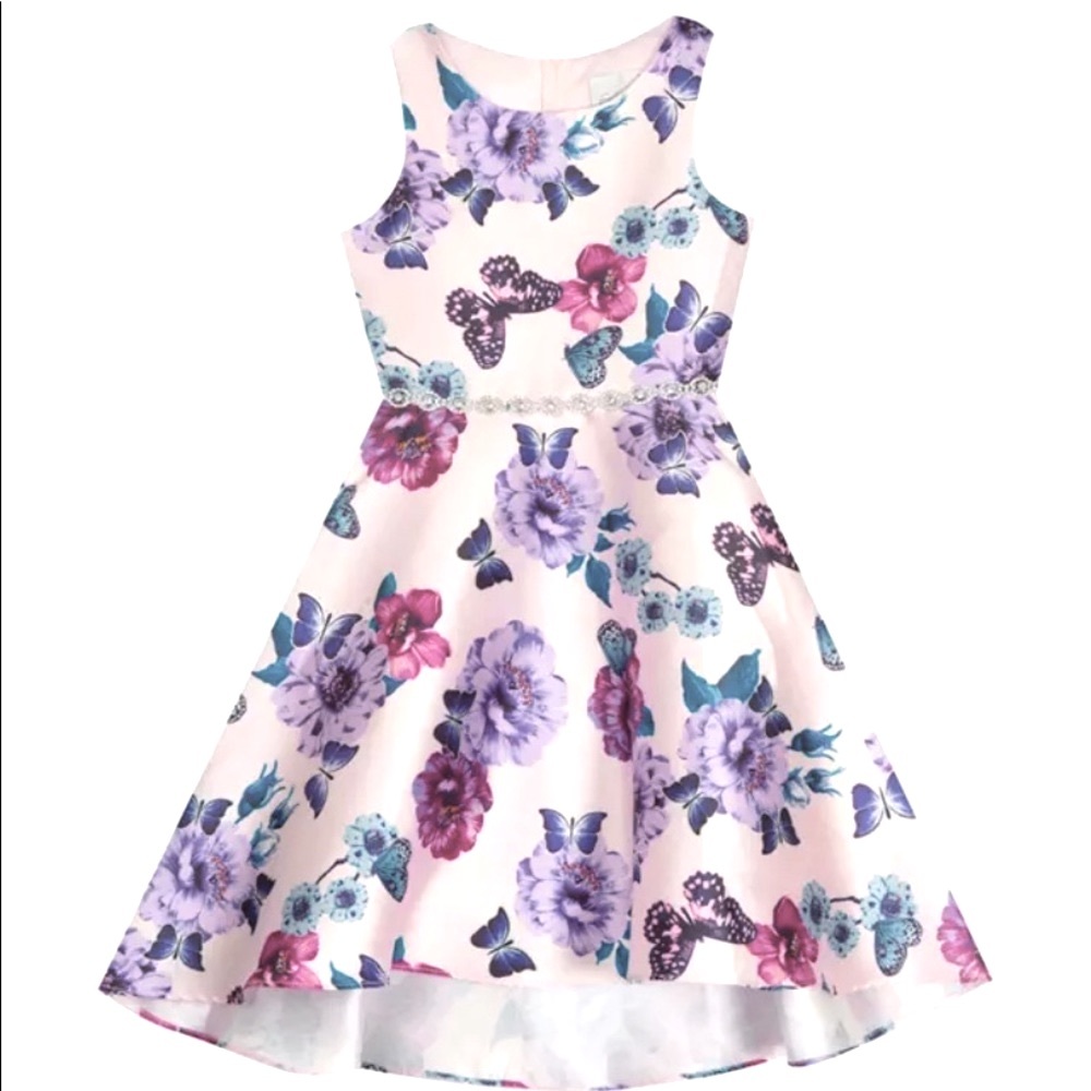 NWOT Girls Emily Rose Beautiful Floral Dress Size8